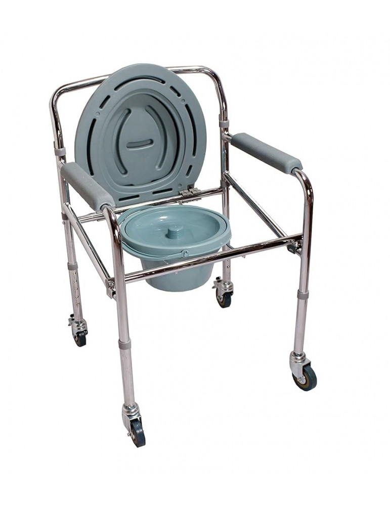 Commode Chair with Wheels